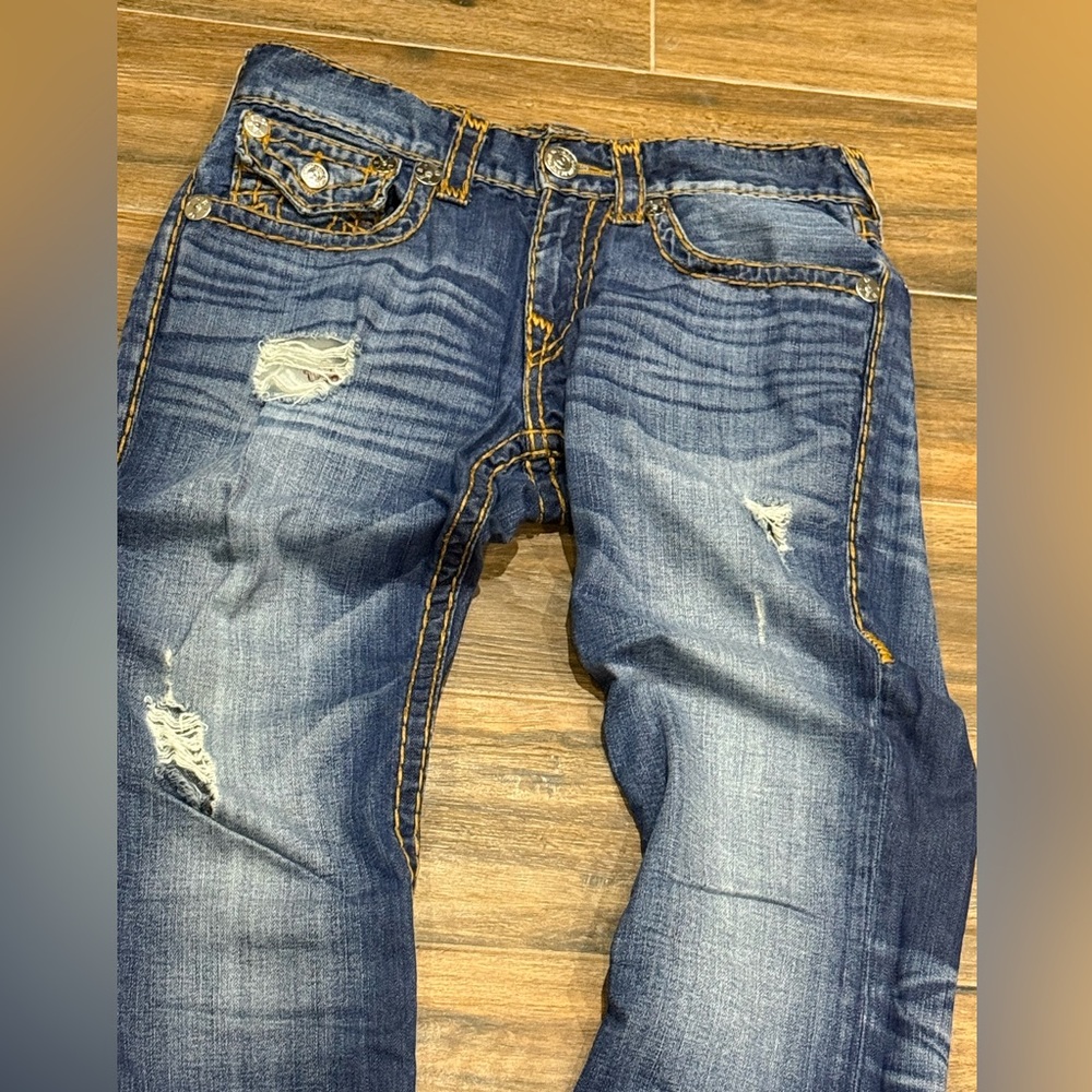 True Religion Men's Dark Blue Skinny Jeans